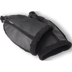 Styrluffer til cykel - Basil 38 x 23 x 2 cm - sort kunstlder, vandttte