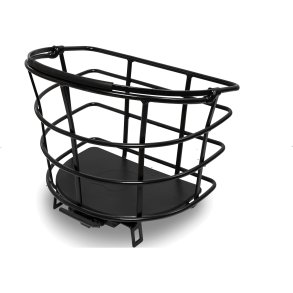 Cortina cykelkurv Tokyo AVS 30L sort halvrund 40x32x26cm