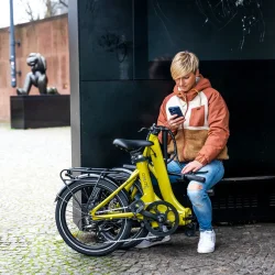 20" El Foldecykel COAST JIFO LIGHT 7-gear Honning gul