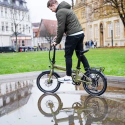 20" el foldecykel COAST VYBE LIGHT 7-gear - avocado grn