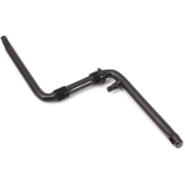 BMX ét stykke krum 175 mm sort
