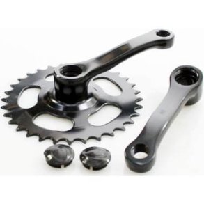 Kranks�t til b�rnecykel 32T 102 mm sort
