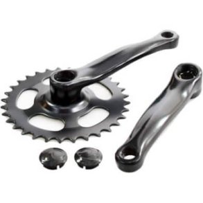 Kranks�t til b�rnecykel 32T 127 mm sort
