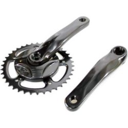 Kranks�t 38T 152 mm aluminium sort