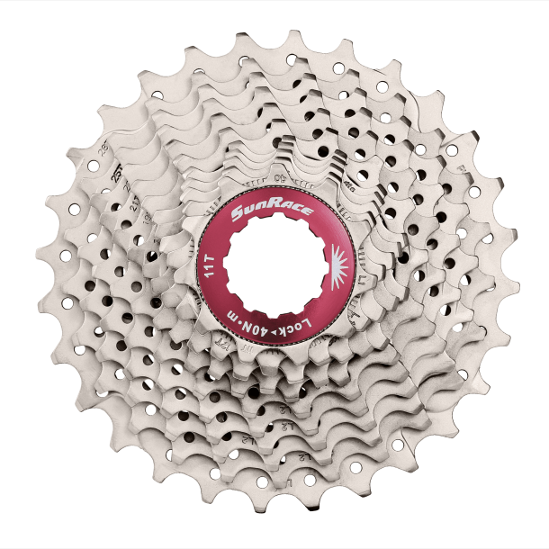 Kassette 11 ​​gear Sunrace CSRX1 11-32T - Metallisk