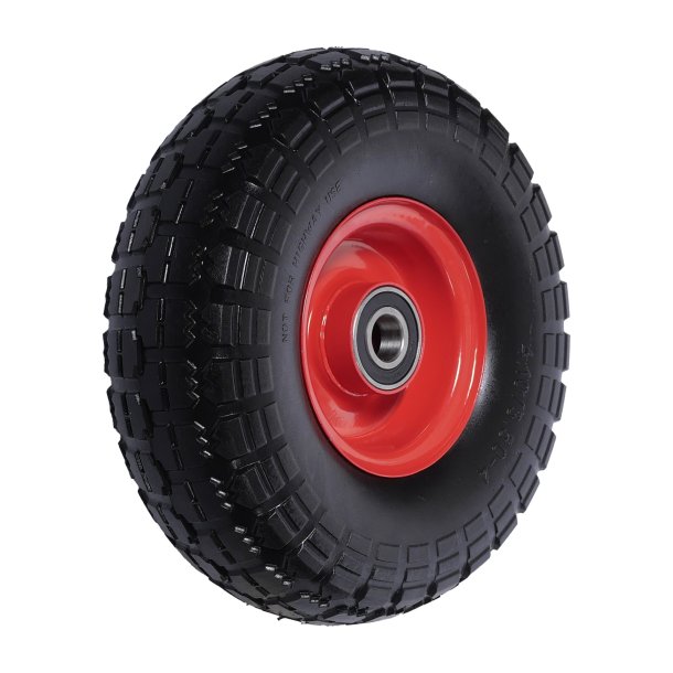 Lst hjul 10" massiv gummijernsflg til trillebr gammel model