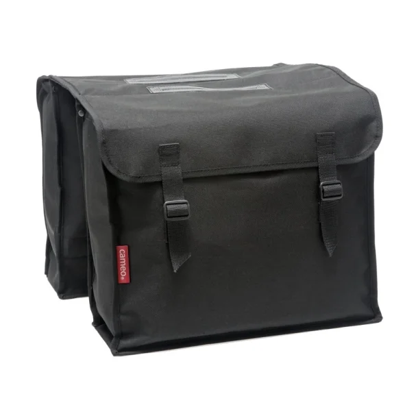 Cameo cykeltaske dobbelt sort 30L