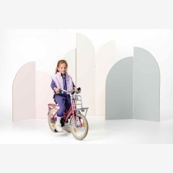 Alpina Cargo 16" pigecykel med fodbremse, frontlad - berry r�d