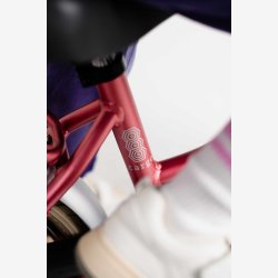 Alpina Cargo 16" pigecykel med fodbremse, frontlad - berry r�d