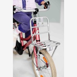 Alpina Cargo 18" pigecykel med fodbremse, frontlad - berry r�d