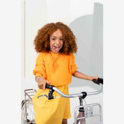 Alpina Cargo 22" pigecykel med fodbremse, frontlad - gammelrosa