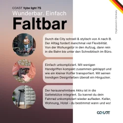 20" el foldecykel COAST VYBE LIGHT 7-gear - stvet bl