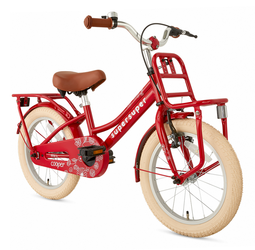 16 pigecykel Super Super rød - 16" - Cykelonline.dk