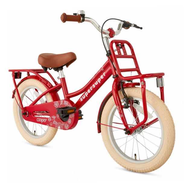 hjælp bytte rundt løfte 16 tommer pigecykel Cooper Super Super rød - 16" Cykler - Cykelonline.dk