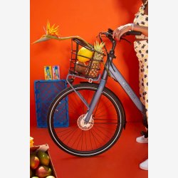 Cortina cykelkurv Tokyo AVS 30L sort halvrund 40x32x26cm