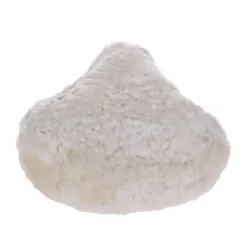 Cykelsadel overtr�k i lammeskind, naturhvid