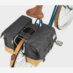 Urban Proof cykeltaske dobbelt 40L genanvendt gr gul