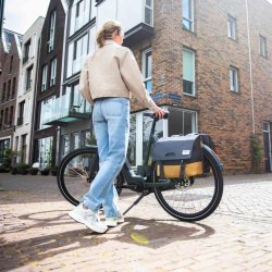 Urban Proof cykeltaske dobbelt 40L genanvendt gr gul