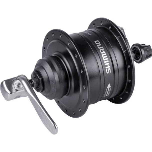  Shimano  Dyn NAF 6V 3W Centerlock QR Sort