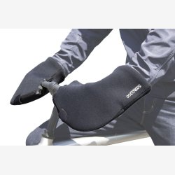 Styrluffer til cykel DS Covers Arcs Curved - sort neoprene - vandttte