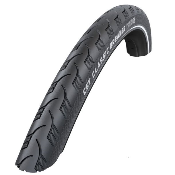 Cykeldk CST Breaker 28 x 1,50" / 40-622 mm - sort med refleks