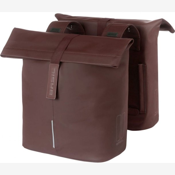 Dobbelt cykeltaske Basil City 28-32 liter 12 x 29 x 30 cm - brndt brun