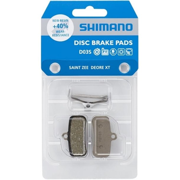 Shimano skivebremseklods D03S Deore XT 4 Stempel