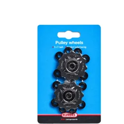 Pulley hjul s�t 2 x 11 t�nder Elvedes med standard forseglede lejer
