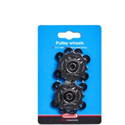 Elvedes pullehjul s�t 11T (sort) � Passer til Shimano, SRAM &amp; Campagnolo