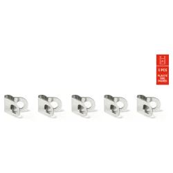 Monteringsclips i rustfrit st�l til Eurofender sk�rmestiver - 5 stk.