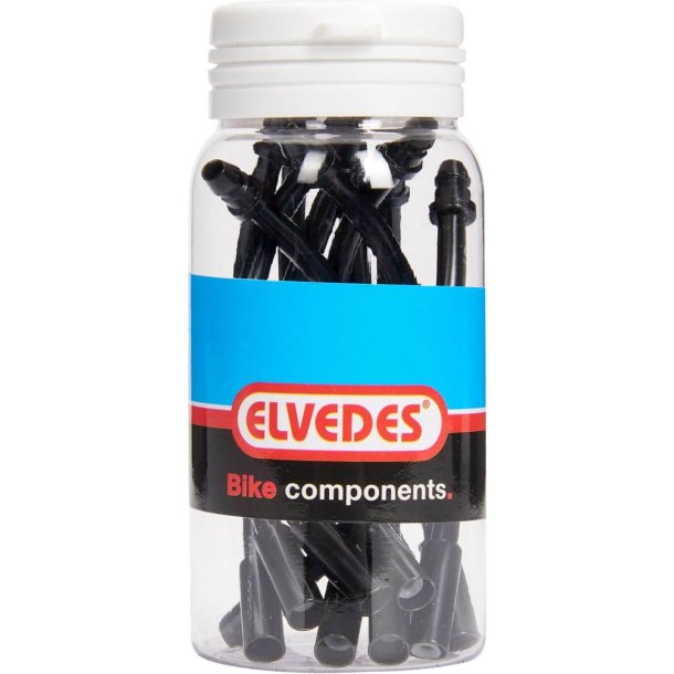 Elvedes V-bremseb�jning 90&deg; 5.0mm rustfrit st�l sort (10)