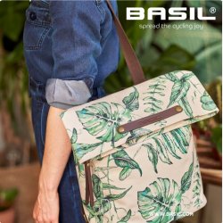 Cykeltaske Basil Ever Green 14-19 liter 28 x 16 x 35 cm - beige