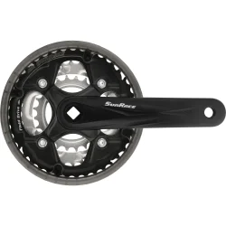 Kranks�t 7/8 speed SunRace FCM500 42-34-24T/170mm til firkantet aksel - sort