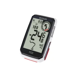 Sigma cykelcomputer ROX 4.0 GPS Hvid HR +sensoren top mount