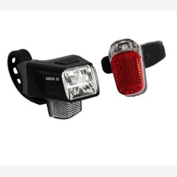 Forlygte Led B�chel "Ahead 35" + baglygte Z-Fire Micro - sort