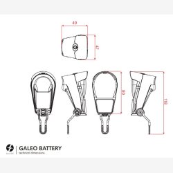 Forlygte Spanninga Galeo Xb - On/Off
