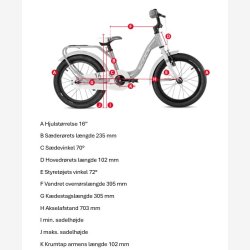 niXe 16" aluminium pigecykel med fodbremse - pink/baby pink