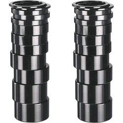 Ergotec st med afstandsringe 1.1/8 sort