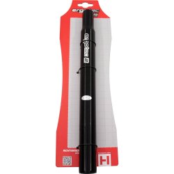 Ergotec sadelpind 27,2 x 300 mm, aluminium, sort