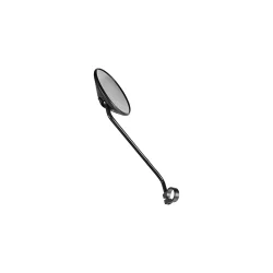 Spejl Ergotec M-55L lang arm 105mm st�l - sort sandbl�st