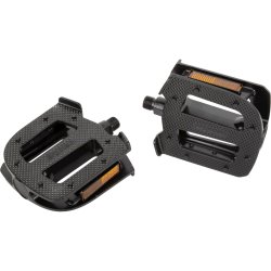 Ergotec EP-Cargo sorte pedaler i aluminium