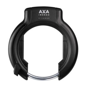 Ringl�s Axa Imenso X-Large retractable - med aftagelig n�gle - sort
