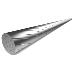 Indvendig bremsekabel Elvedes 2000 mm 1 x 19 trde - rustfrit stl Slick 1,5 mm T-nippel 7 x 6 mm (ske med 100 stk.)