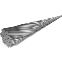 Indvendig skiftekabel Elvedes 2250 mm 7 x 7 trde rustfrit stl 1,1 mm med N-nippel 4,5  4,5 (ske med 50 stk.)
