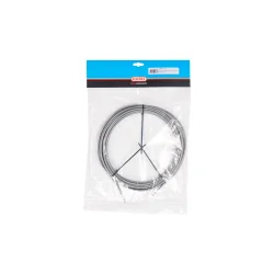 Bremsekabel Elvedes med teflonforing 5,0mm / 10 meter - slv (rulle)