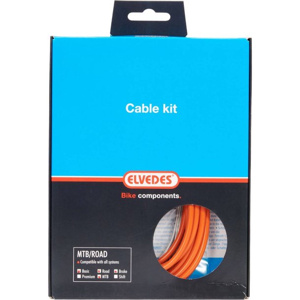 Elvedes Bremse kabel Kit ATB/Race Orange