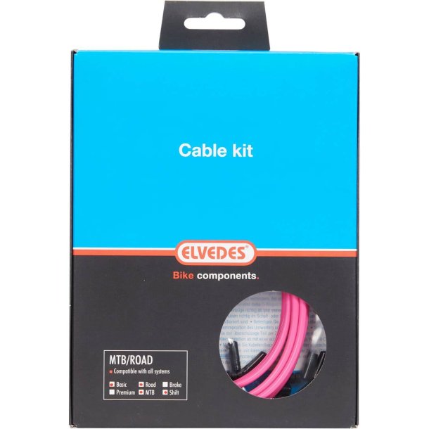 Elvedes Schakel Cable Kit ATB/Race Pink