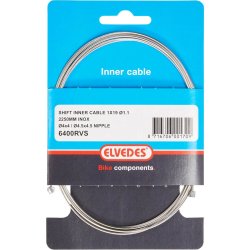 Elvedes indvendigt gearkabel i rustfrit st�l, 2 nipler, 4x4 og 4,5x4,5