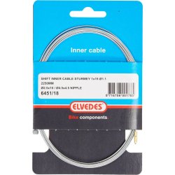 Elvedes gearskiftekabel Sturmey Archer 2 nipler 2,5x10 og 4,5x4,5