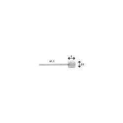 Elvedes indvendig gearkabel i rustfrit st�l, 3m nippel, 4x4 kasse (50 stk.)
